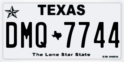 TX license plate DMQ7744