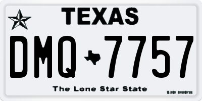 TX license plate DMQ7757