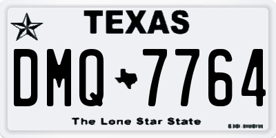 TX license plate DMQ7764