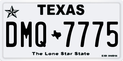 TX license plate DMQ7775