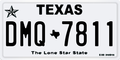 TX license plate DMQ7811