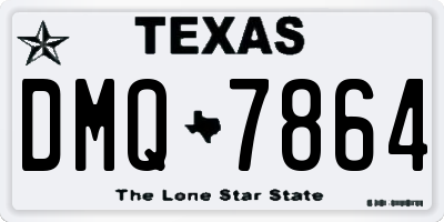 TX license plate DMQ7864