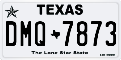 TX license plate DMQ7873