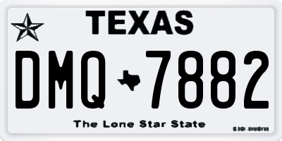 TX license plate DMQ7882