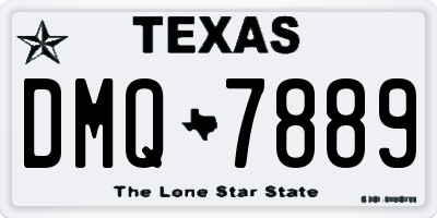 TX license plate DMQ7889
