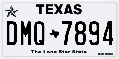 TX license plate DMQ7894