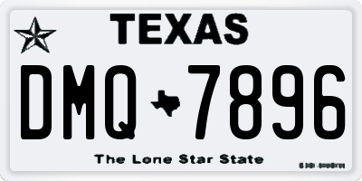 TX license plate DMQ7896