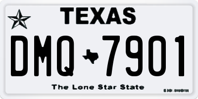 TX license plate DMQ7901