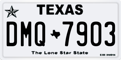 TX license plate DMQ7903