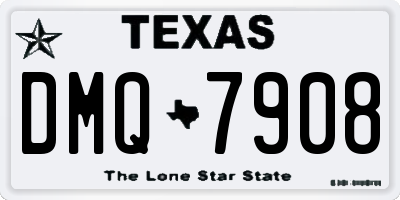TX license plate DMQ7908