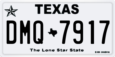 TX license plate DMQ7917