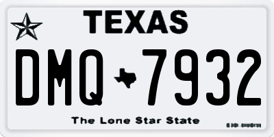 TX license plate DMQ7932