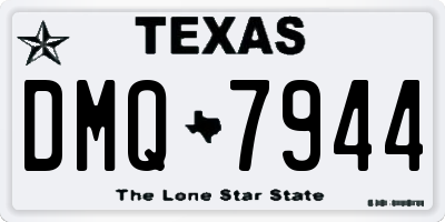 TX license plate DMQ7944