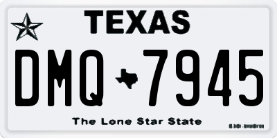 TX license plate DMQ7945