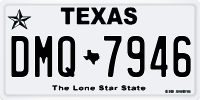 TX license plate DMQ7946