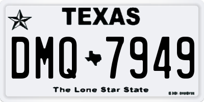 TX license plate DMQ7949