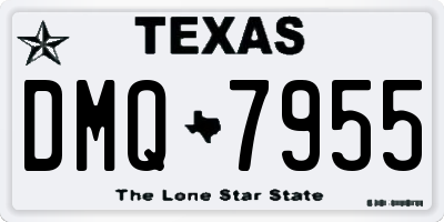 TX license plate DMQ7955