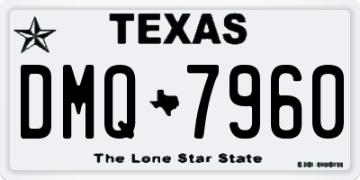 TX license plate DMQ7960