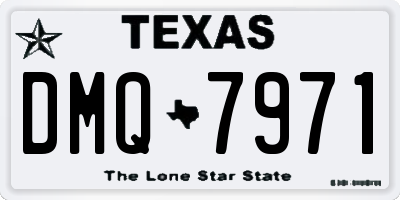 TX license plate DMQ7971