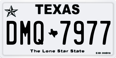 TX license plate DMQ7977