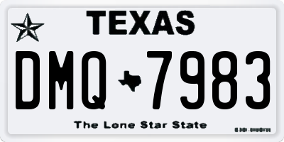 TX license plate DMQ7983