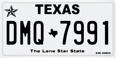 TX license plate DMQ7991