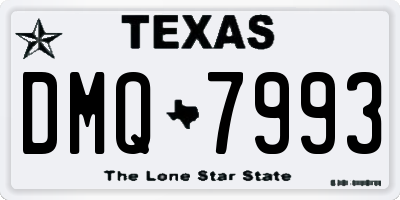 TX license plate DMQ7993