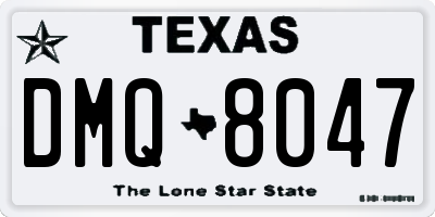 TX license plate DMQ8047