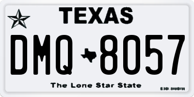TX license plate DMQ8057