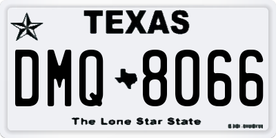 TX license plate DMQ8066