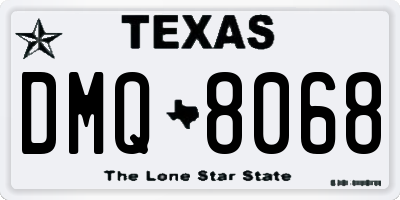 TX license plate DMQ8068