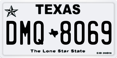TX license plate DMQ8069