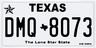 TX license plate DMQ8073