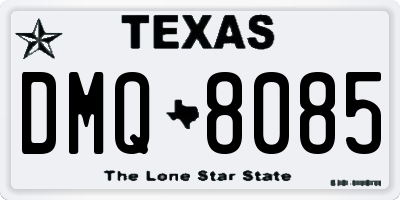 TX license plate DMQ8085
