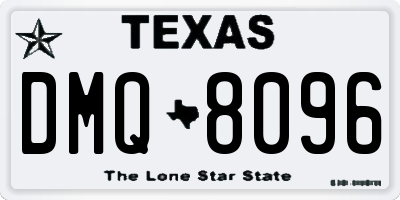 TX license plate DMQ8096