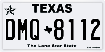 TX license plate DMQ8112