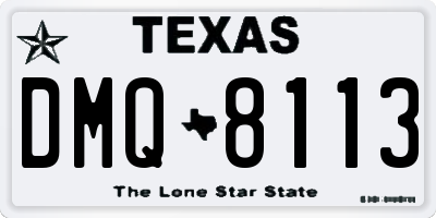 TX license plate DMQ8113