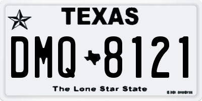 TX license plate DMQ8121