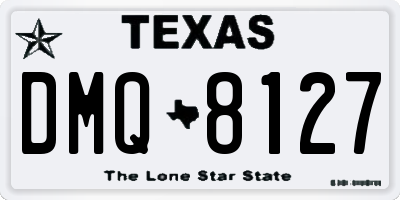TX license plate DMQ8127