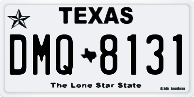 TX license plate DMQ8131