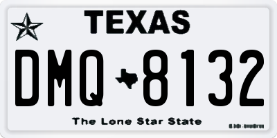 TX license plate DMQ8132