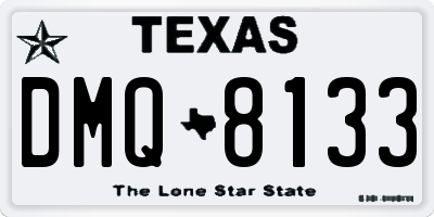 TX license plate DMQ8133