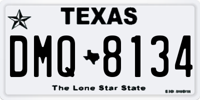 TX license plate DMQ8134
