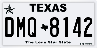 TX license plate DMQ8142