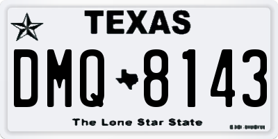 TX license plate DMQ8143