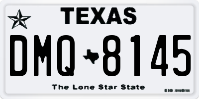 TX license plate DMQ8145
