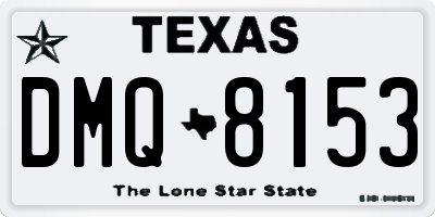 TX license plate DMQ8153