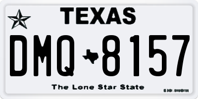 TX license plate DMQ8157