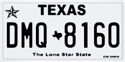 TX license plate DMQ8160