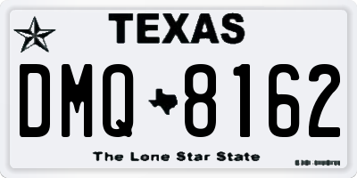 TX license plate DMQ8162